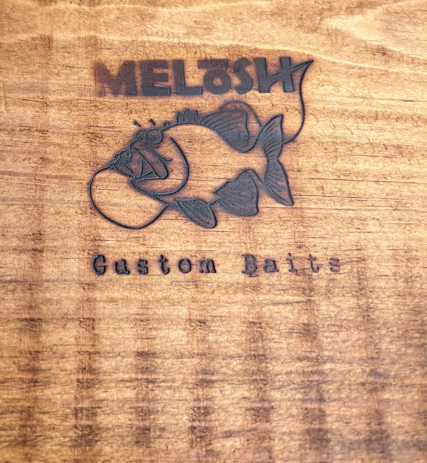 28” Folk Art Trout Wall Hanger