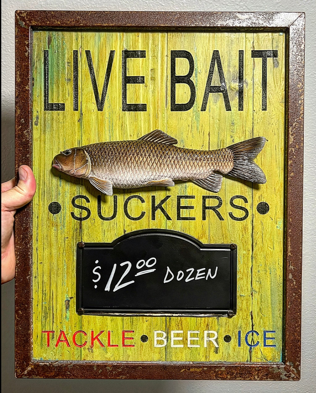 Live Bait Sign Suckers