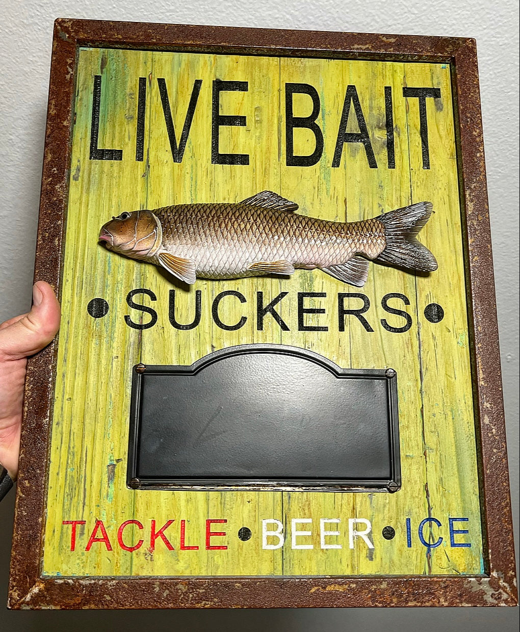 Live Bait Sign Suckers