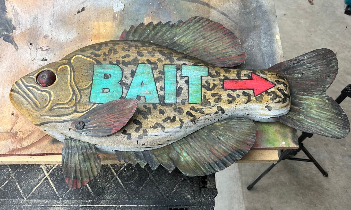 Crappie Bait Trade Sign