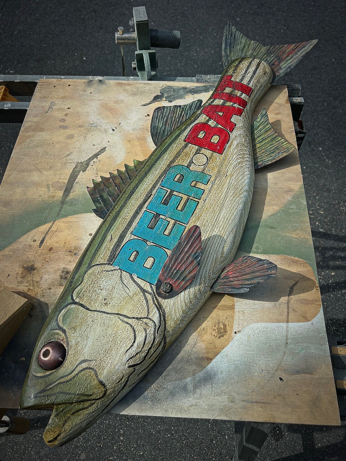 34” Striped Bass Trade Sign