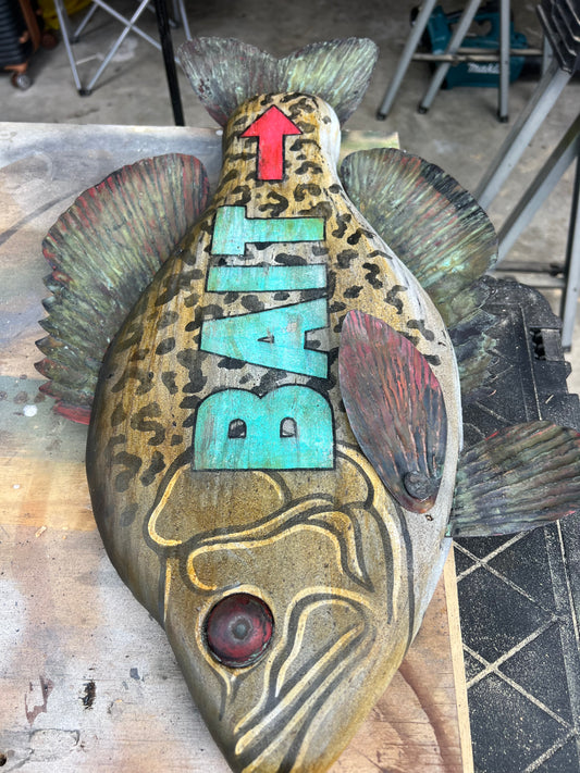 Crappie Bait Trade Sign