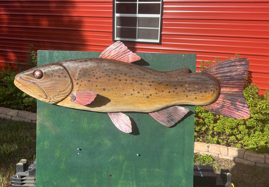34” Brown Trout Trade Sign
