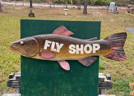 34” Brown Trout Trade Sign